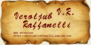 Veroljub Raffanelli vizit kartica